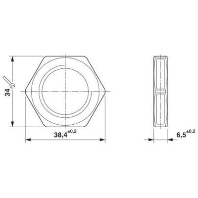 FT NUT M25 GY - Phoenix Contact - 1049832 - изображение 2