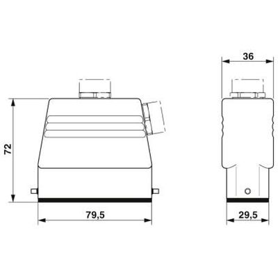 HC-D 25-TFL-72/O1PG16G - Phoenix Contact - 1672848 - изображение 2