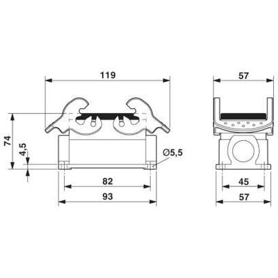 HC-B 10-SMQ-74/O2M25 - Phoenix Contact - 1604757 - изображение 2