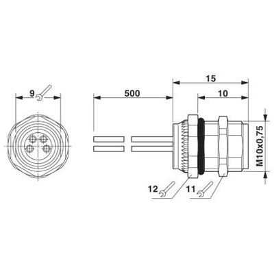 SACC-DSI-M8FS-4CON-M10/0,5 - Phoenix Contact - 1456093 - изображение 2