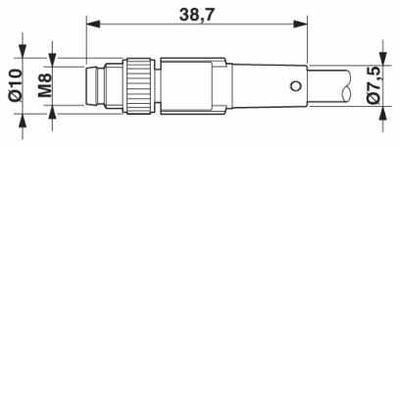 SAC-3P-M 8MS/10,0-PVC - Phoenix Contact - 1447280 - изображение 3