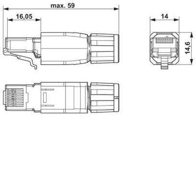 VS-M12MS-IP20-93R-LI/2,0 - Phoenix Contact - 1416242 - изображение 2