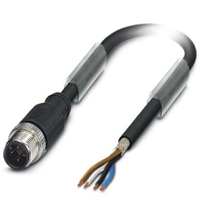 SAC-4P-M12MS/1,0-PUR SH BK OBS - Phoenix Contact - 1424190