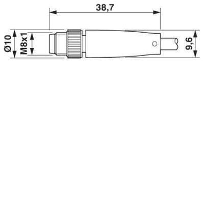 SAC-3P-M 8MS/ 3,0-600 FB - Phoenix Contact - 1406470 - изображение 2