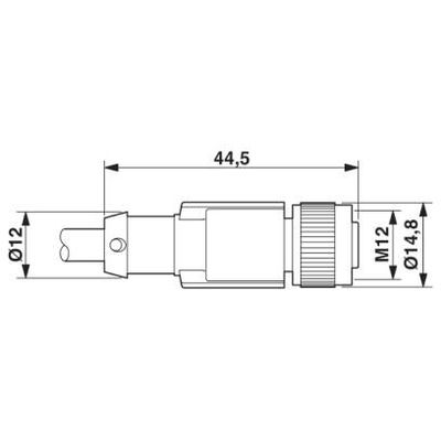 SAC-3P-M 8MS-FS-2L SCO/.../... - Phoenix Contact - 1541843 - изображение 3