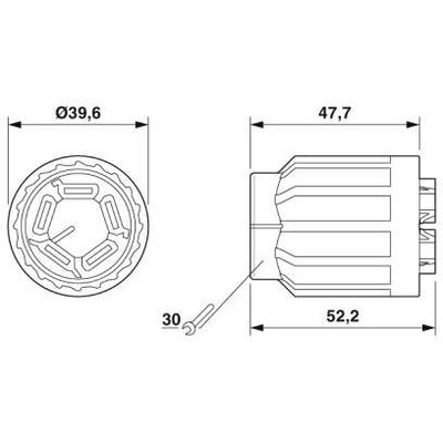 QPD N 4PE6,0 12-20 GY - Phoenix Contact - 1410405 - изображение 2