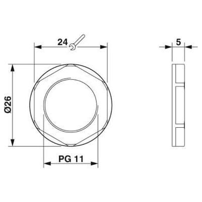 A-INL-PG11-P-BK - Phoenix Contact - 1424560 - изображение 2