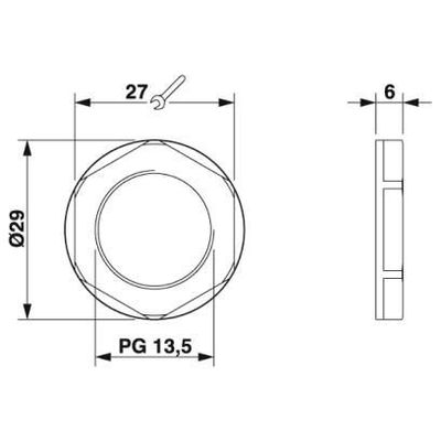 A-INL-PG13,5-P-GY - Phoenix Contact - 1411224 - изображение 2