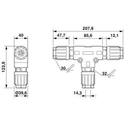 QPD T 4PE6,0 3X9-14 BK - Phoenix Contact - 1411414 - изображение 2