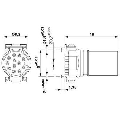 SACC-CI-M12FS-12P SMD R32 - Phoenix Contact - 1411979 - изображение 3
