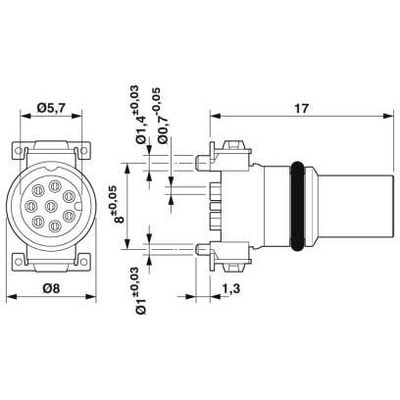 SACC-CIP-M8FS-8P SMD T - Phoenix Contact - 1412232 - изображение 3