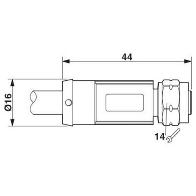 SAC-4P-20,0-28X/M12FS OD - Phoenix Contact - 1416033 - изображение 2