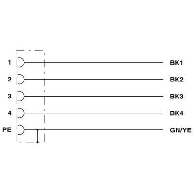 SAC-5P- 5,0-PVC/M12FSK PE - Phoenix Contact - 1414812 - изображение 4
