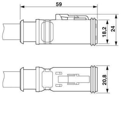 SAC-6P-1,5-PUR/DTFS - Phoenix Contact - 1415026 - изображение 2