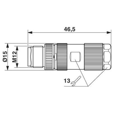 VS-08-M12MS-10G-P SCO - Phoenix Contact - 1417430 - изображение 3