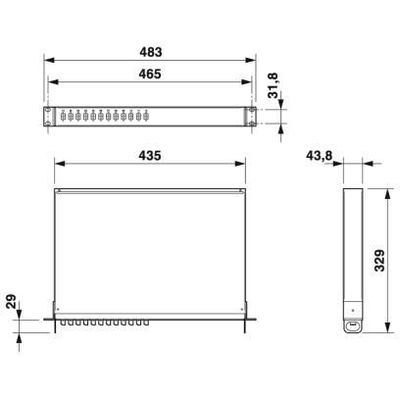 FOC-SB-FR19:1U-LCD12-OM4 BK - Phoenix Contact - 1418817 - изображение 2