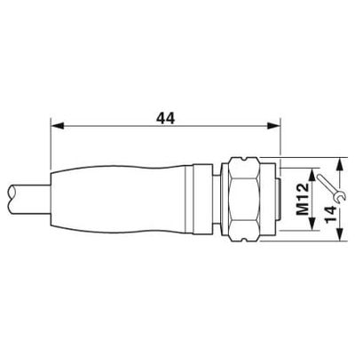SAC-4P-1,5-500/M12FS FB - Phoenix Contact - 1420966 - изображение 2