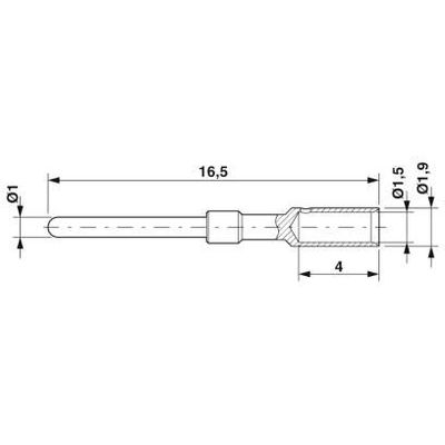 CC1,0-TS-1,00M AU - Phoenix Contact - 1423645 - изображение 2