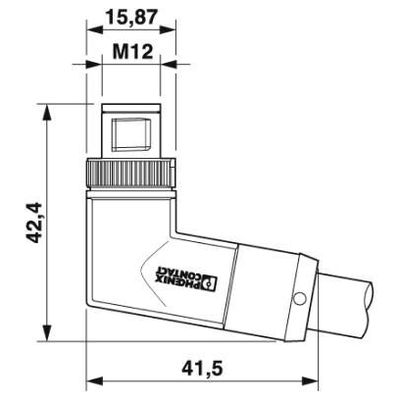 SAC-3P-M12MRS/ 5,0-PVC PE WD - Phoenix Contact - 1423056 - изображение 2