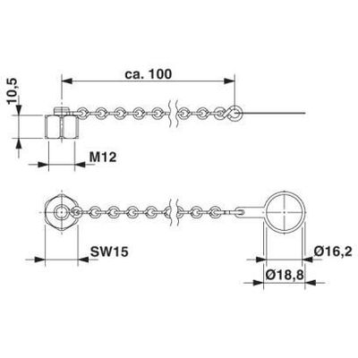 PROT-M12 FS-M-CHAIN - Phoenix Contact - 1430491 - изображение 3