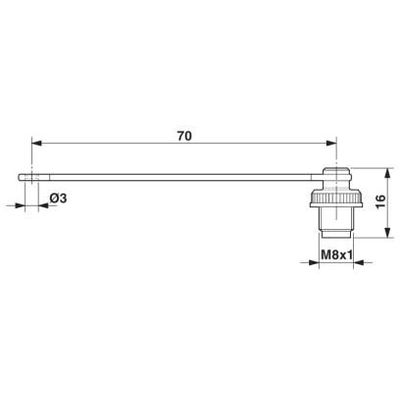 PROT-M 8 MS-PA-CHAIN-EYE-DM3 - Phoenix Contact - 1441105 - изображение 2