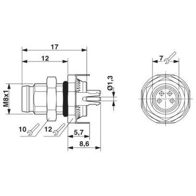 SACC-DSI-M 8MS-4CON-L180 SH - Phoenix Contact - 1456019 - изображение 3