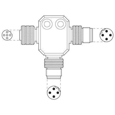 SAC-M12T/2XM12 PBDP - Phoenix Contact - 1458884 - изображение 7