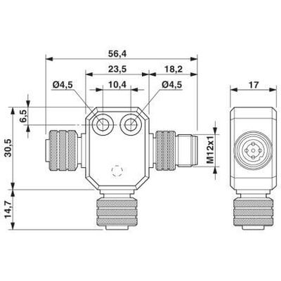 SAC-M12T/2XM12 CAN - Phoenix Contact - 1507793 - изображение 3