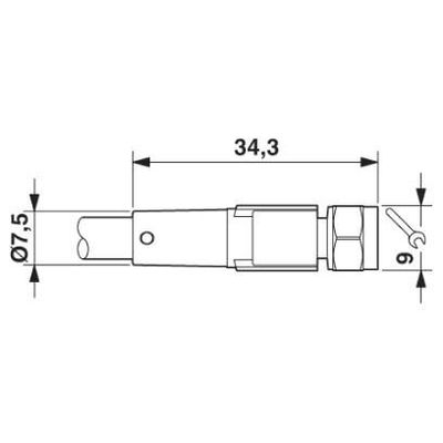 SAC-4P-10,0-PVC/M 8FS VA - Phoenix Contact - 1401994 - изображение 2