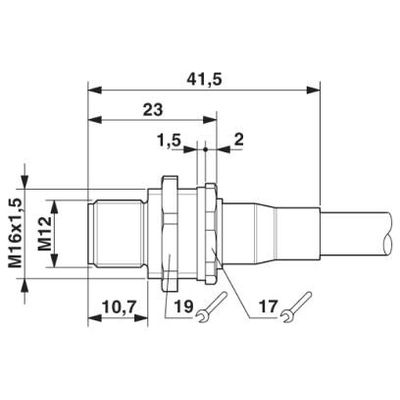 SACCBP-MS-5CON-M16/1,0-PUR SCO - Phoenix Contact - 1419409 - изображение 2