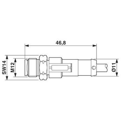 SAC-3P-M12MS/ 3,0-PVC/M12FS - Phoenix Contact - 1400402 - изображение 2