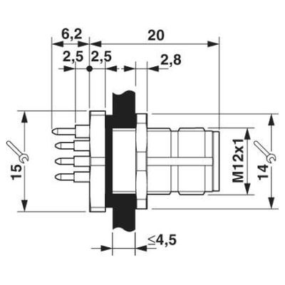 SACC-DSI-MS-4CON-M12-SCO SH - Phoenix Contact - 1552955 - изображение 3