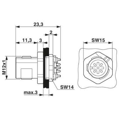 SACC-DSIV-MS-5CON-L180 SCO THR - Phoenix Contact - 1551752 - изображение 3