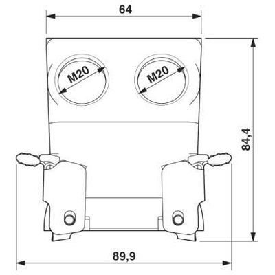 DC-B 6-H-80/O2STM20S-M - Phoenix Contact - 1581124 - изображение 2