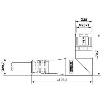 K-8E-OE/0,3-H00/M23FK-C5-S - Phoenix Contact - 1623472 - изображение 2