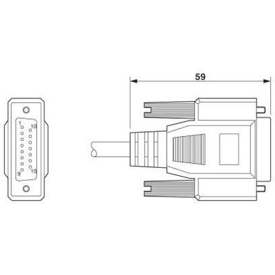 VS-15-DSUB-20-LI-1,0 - Phoenix Contact - 1656262 - изображение 3