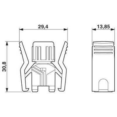 VS-08-T-RJ45/IP 20 - Phoenix Contact - 1688638 - изображение 2