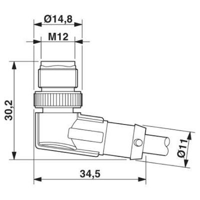 SAC-3P-MR-M8FR-2L SCO/.../... - Phoenix Contact - 1541872 - изображение 2