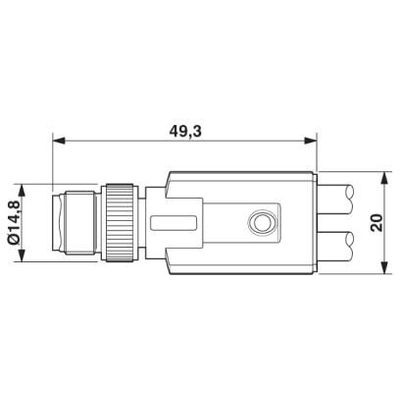 SAC-3P-M12Y/1,4/6,2-PUR/M12FR - Phoenix Contact - 1417946 - изображение 2