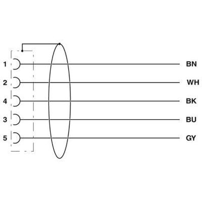 SAC-5P-7,15-PUR/M12FS SH - Phoenix Contact - 1189996 - изображение 3
