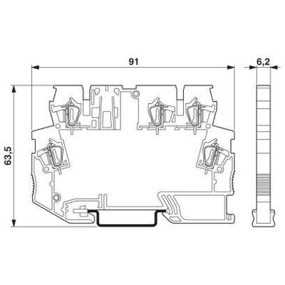 STTCO-LG 2,5/4 PE GY - Phoenix Contact - 2713159 - изображение 2