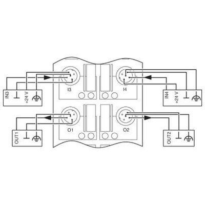 FLS DN M12 DIO 8/8 M12 - Phoenix Contact - 2736398 - изображение 2