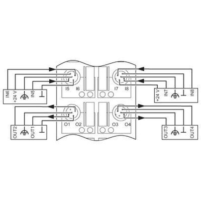 FLS CO M12 DIO 8/8 M12 - Phoenix Contact - 2736482 - изображение 2