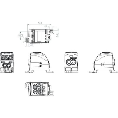 WPD 104 1X25+1X16/2X16+3X10 GY - Weidmueller - 1562000000 - изображение 6