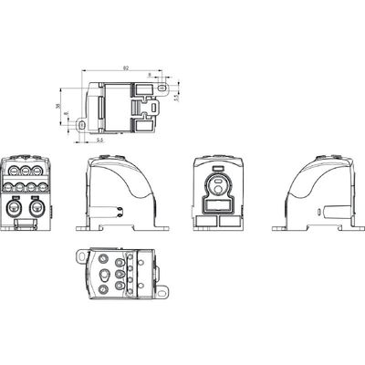 WPD 109 1X185/2X35+3X25+4X16 GY - Weidmueller - 1562090000 - изображение 6