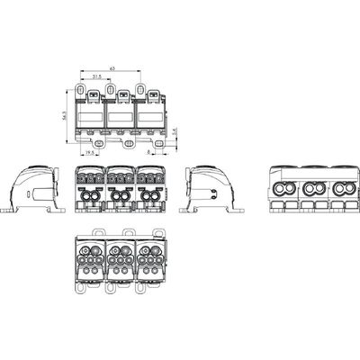 WPD 304 3X25/6X16+9X10 3XGY - Weidmueller - 1562160000 - изображение 6