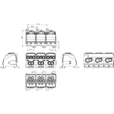 WPD 305 3X35/6X25+9X16 3XGY - Weidmueller - 1562190000 - изображение 6