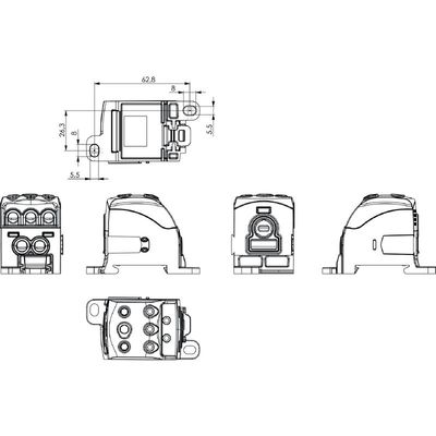 WPD 106 1X70/2X25+3X16 GY - Weidmueller - 1562210000 - изображение 6