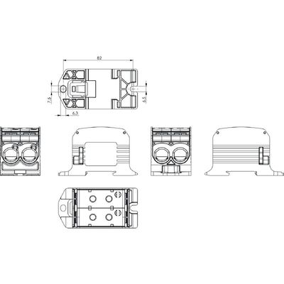 WPD 231 2X95/2X95 BK - Weidmueller - 2502740000 - изображение 5