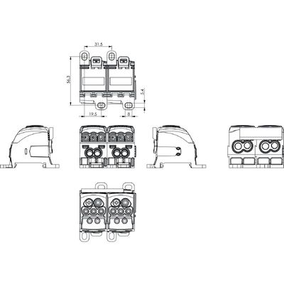 WPD 204 2X25/4X16+6X10 2XBL - Weidmueller - 2518330000 - изображение 6